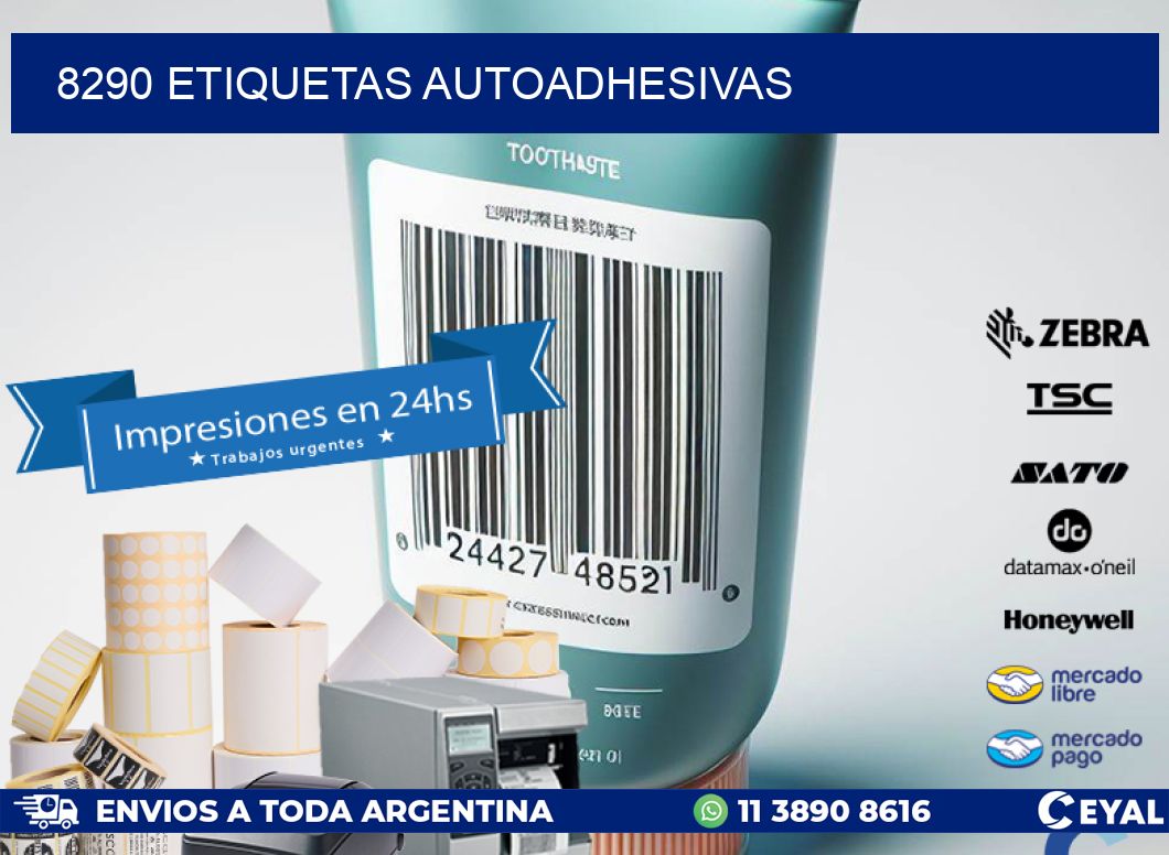 8290 ETIQUETAS AUTOADHESIVAS