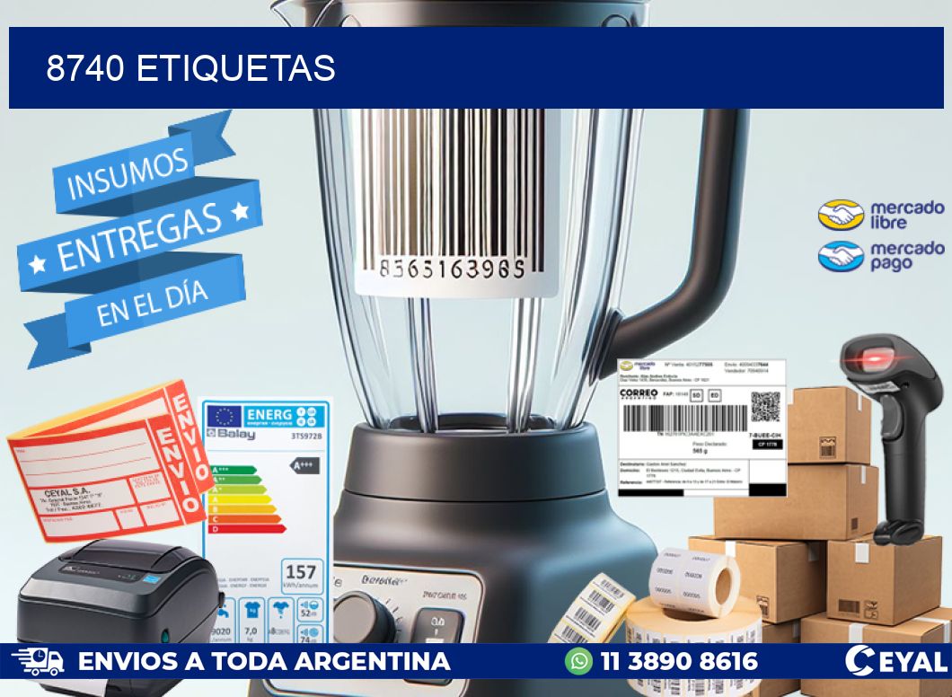 8740 ETIQUETAS
