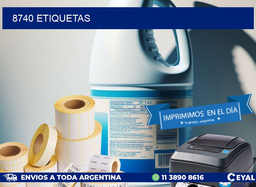 8740 ETIQUETAS