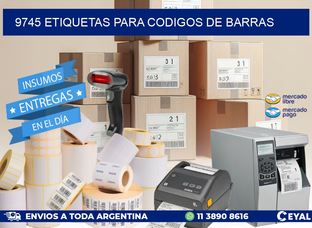 9745 ETIQUETAS PARA CODIGOS DE BARRAS