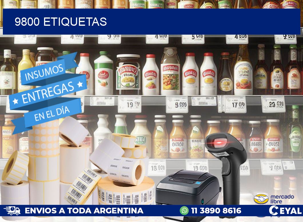 9800 ETIQUETAS