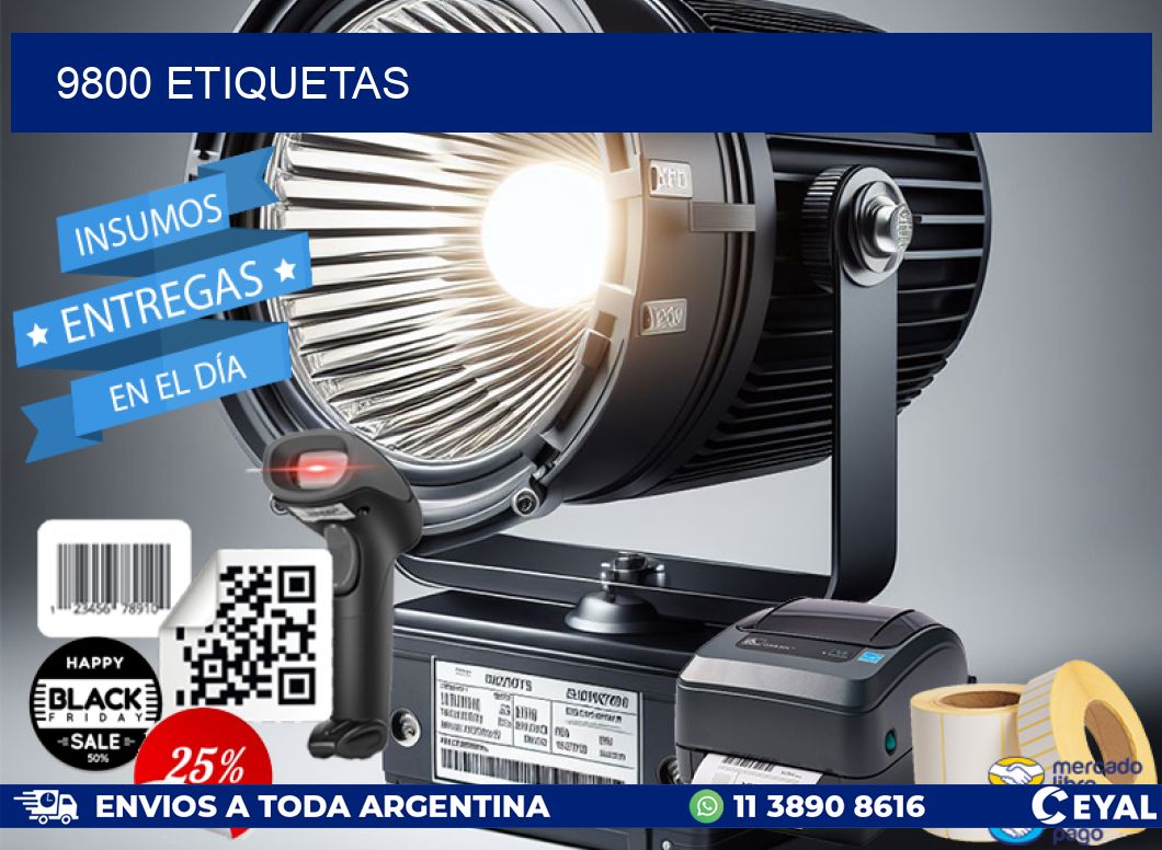 9800 ETIQUETAS