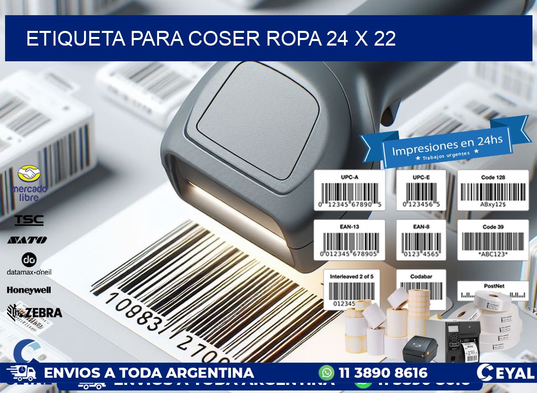 ETIQUETA PARA COSER ROPA 24 x 22