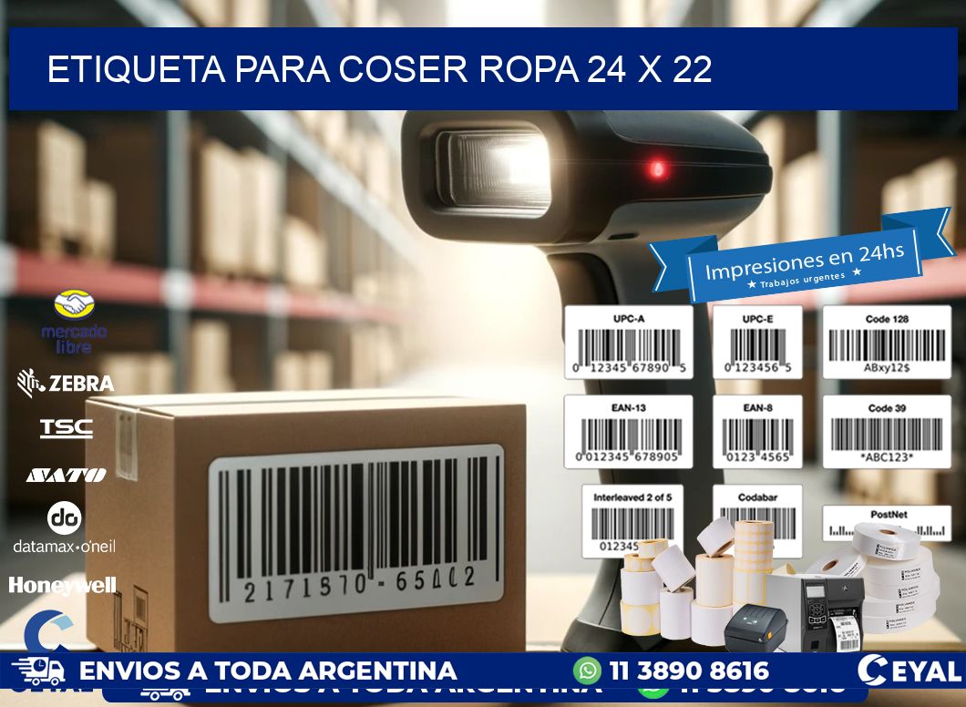 ETIQUETA PARA COSER ROPA 24 x 22