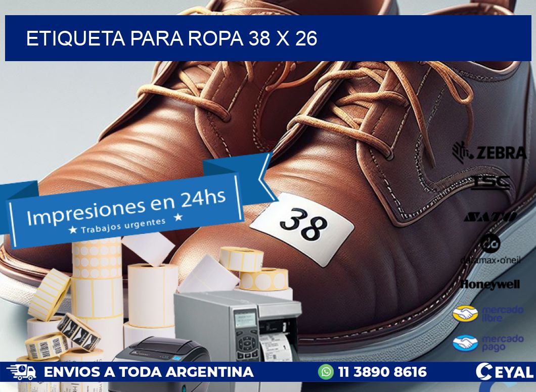 ETIQUETA PARA ROPA 38 x 26