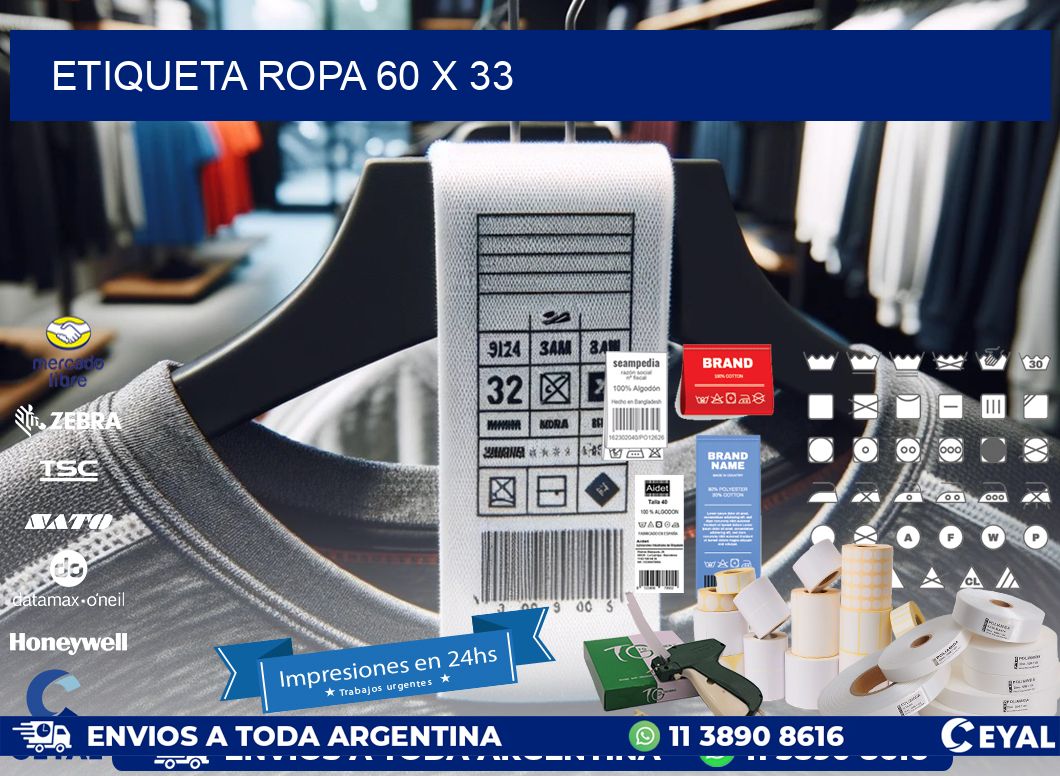 ETIQUETA ROPA 60 x 33