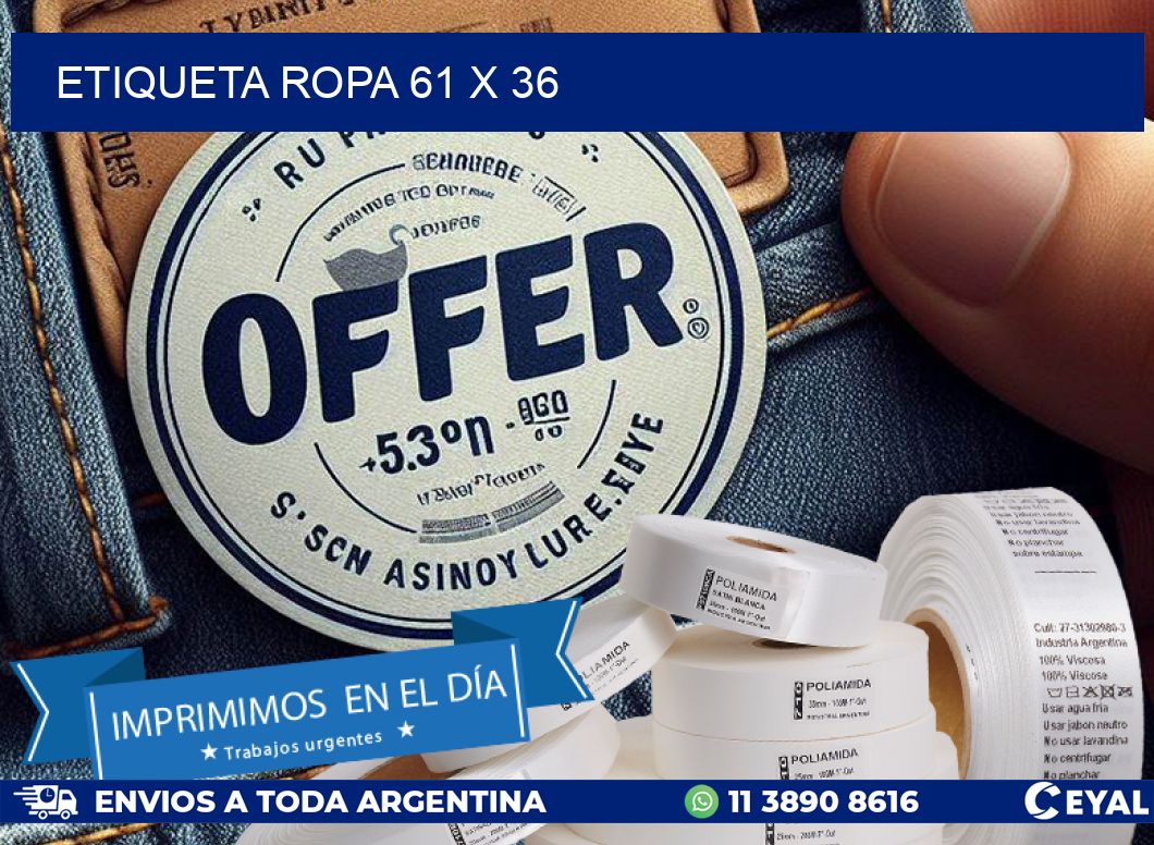 ETIQUETA ROPA 61 x 36