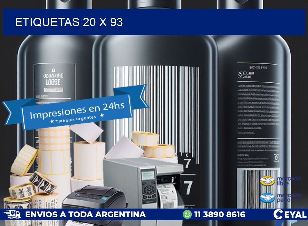 ETIQUETAS 20 x 93