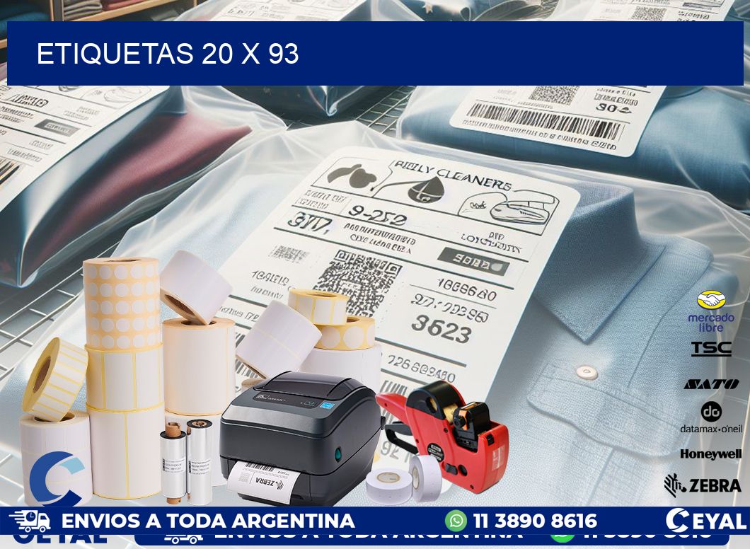 ETIQUETAS 20 x 93