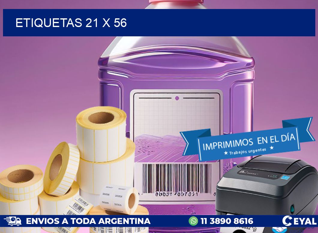 ETIQUETAS 21 x 56