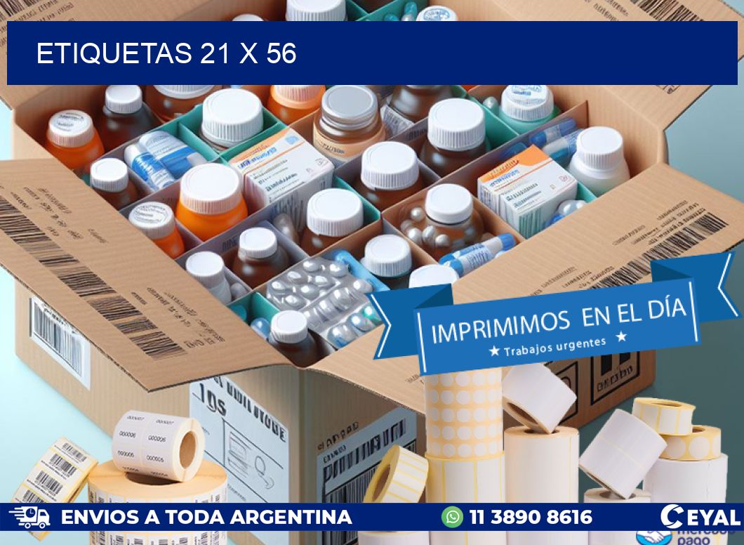 ETIQUETAS 21 x 56