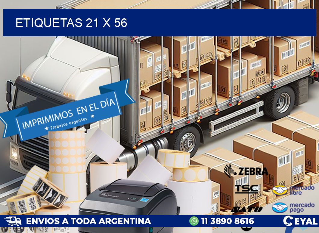 ETIQUETAS 21 x 56