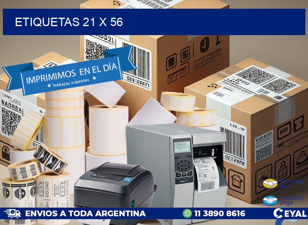 ETIQUETAS 21 x 56
