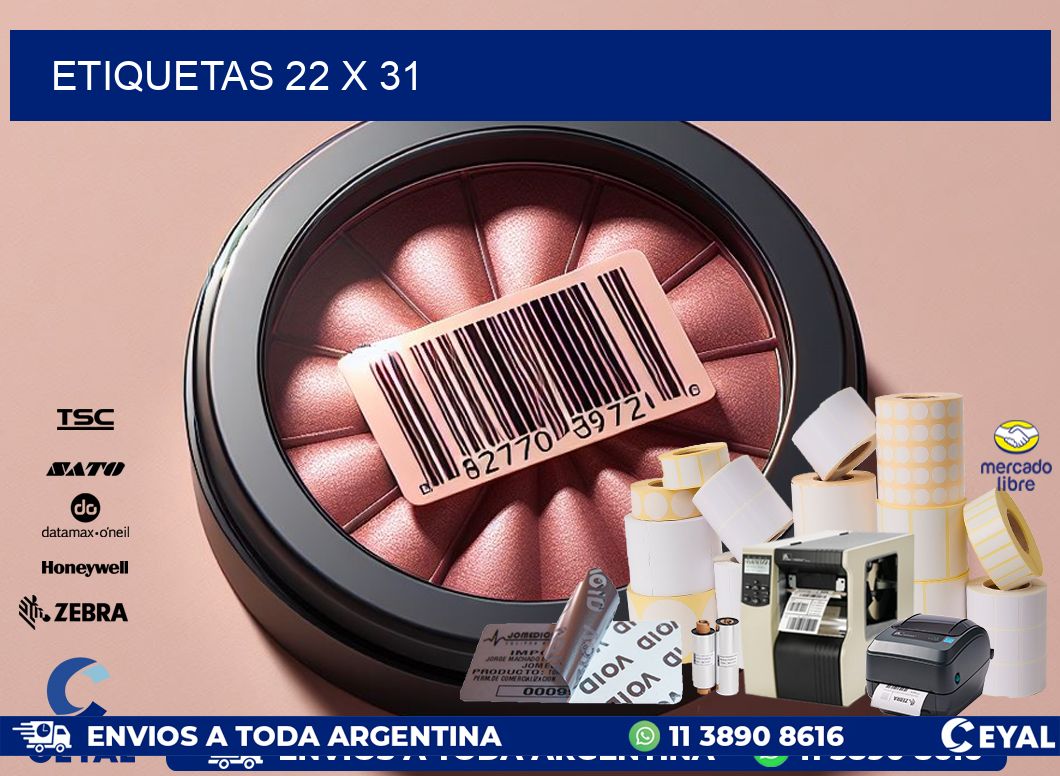 ETIQUETAS 22 x 31