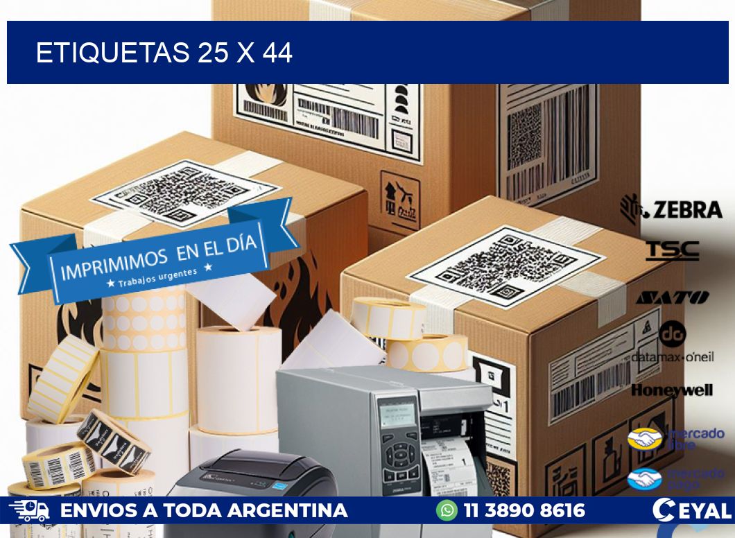 ETIQUETAS 25 x 44