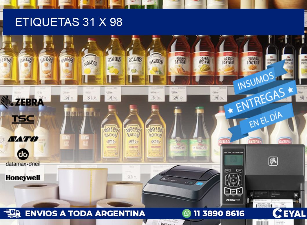 ETIQUETAS 31 x 98