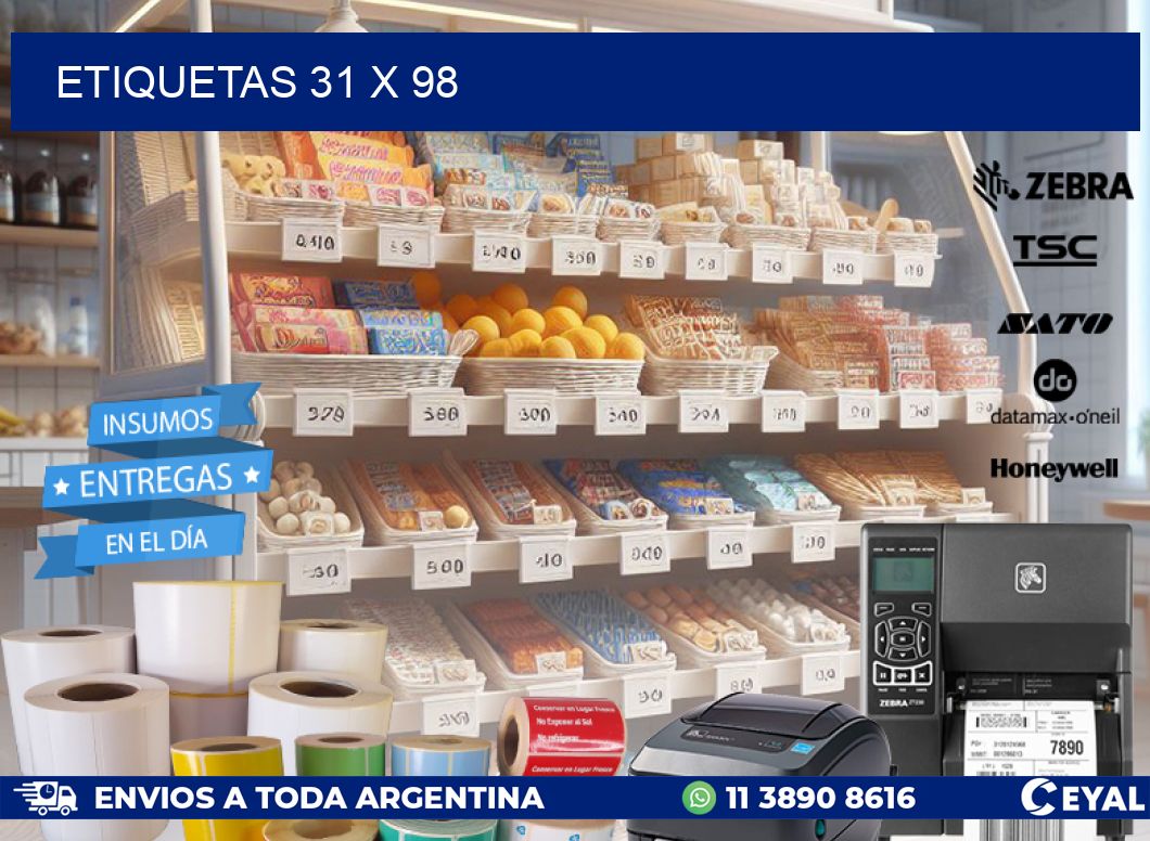 ETIQUETAS 31 x 98