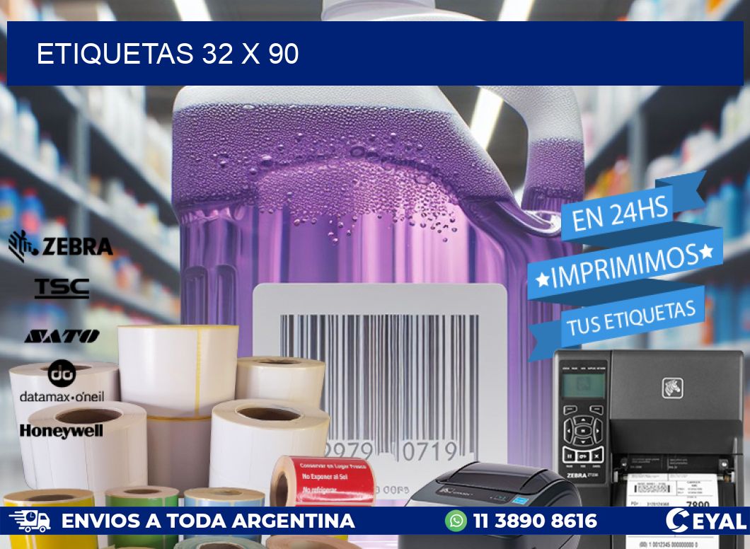 ETIQUETAS 32 x 90