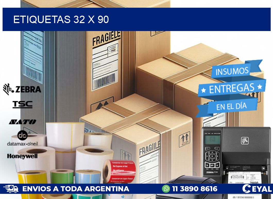 ETIQUETAS 32 x 90