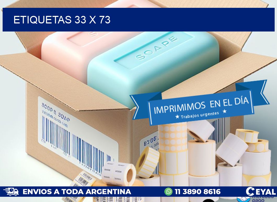 ETIQUETAS 33 x 73