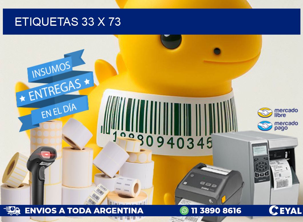 ETIQUETAS 33 x 73