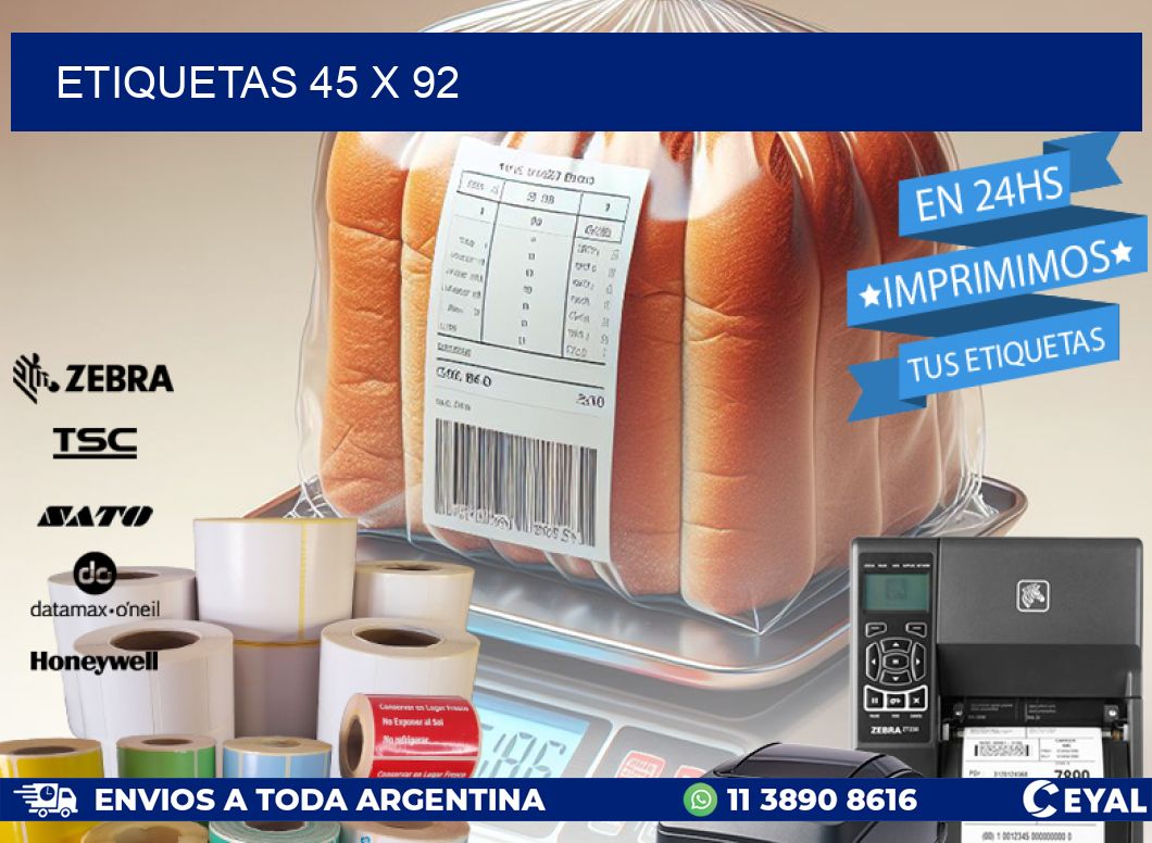 ETIQUETAS 45 x 92