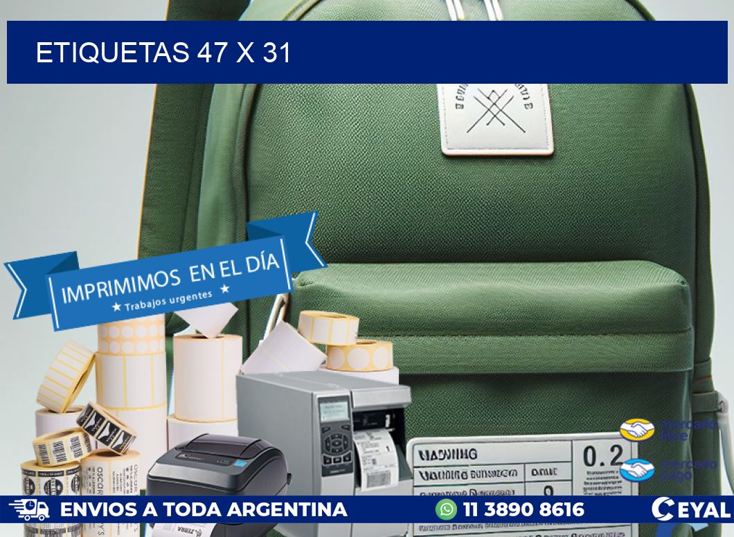 ETIQUETAS 47 x 31