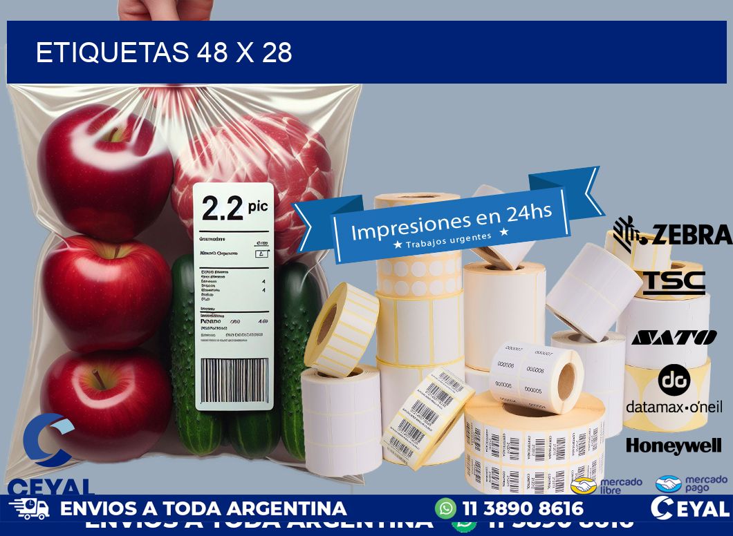 ETIQUETAS 48 x 28