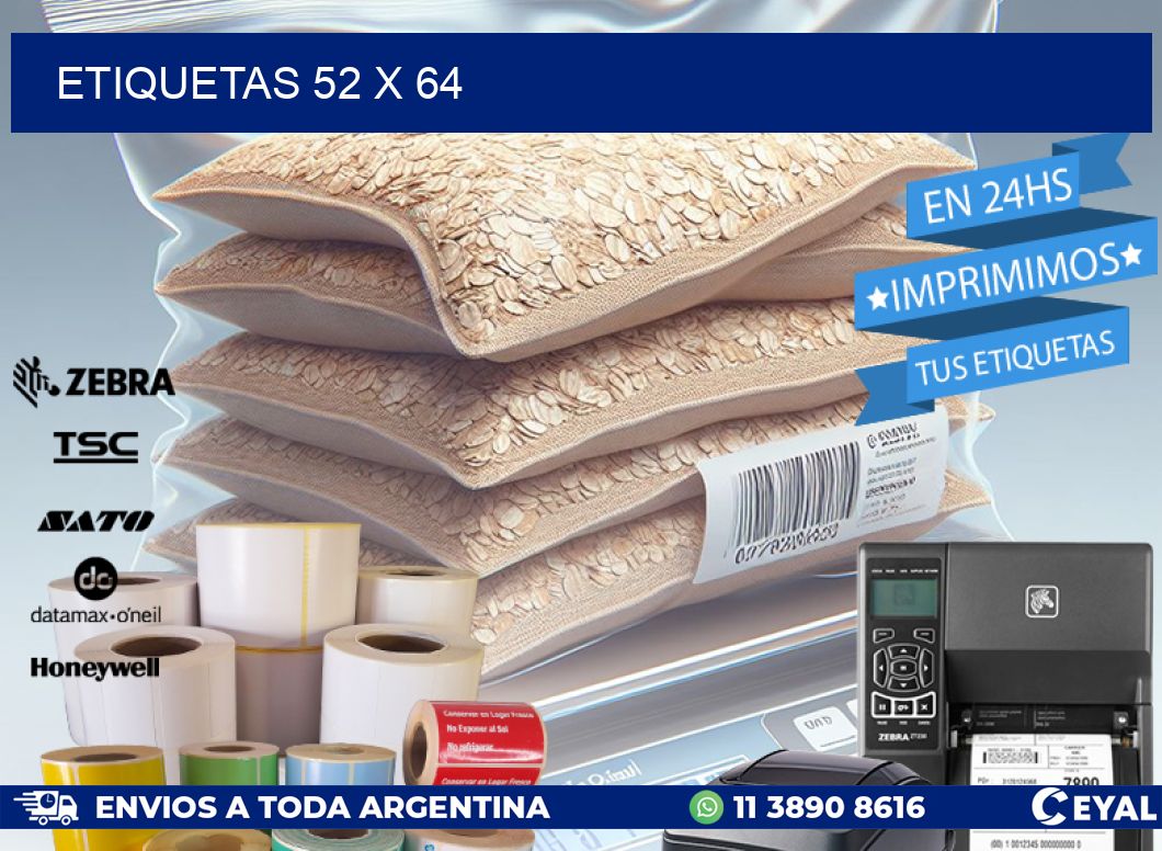 ETIQUETAS 52 x 64