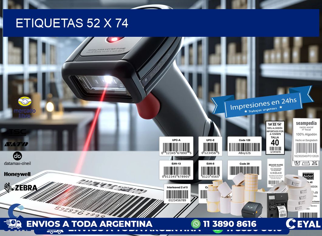 ETIQUETAS 52 x 74