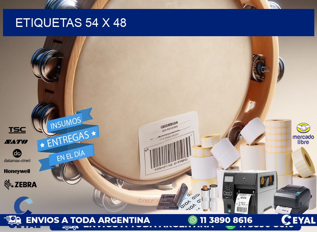 ETIQUETAS 54 x 48