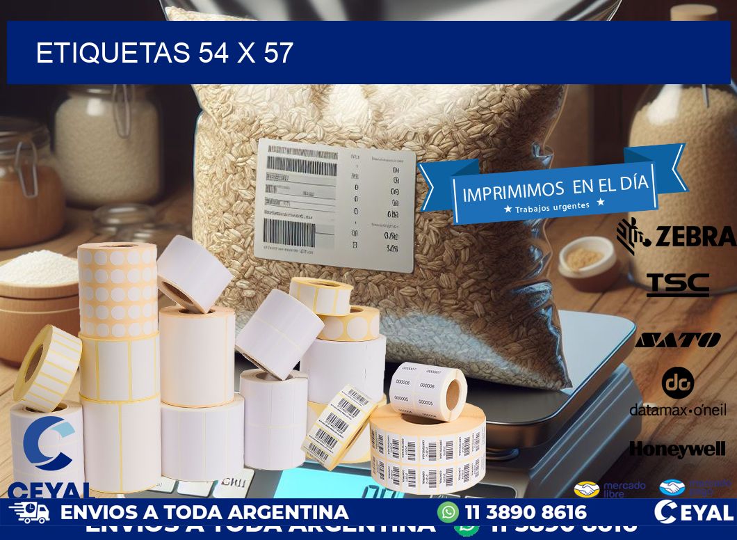 ETIQUETAS 54 x 57