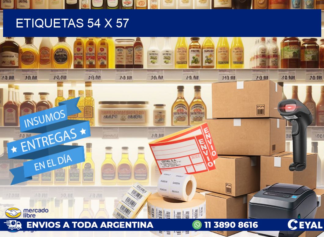 ETIQUETAS 54 x 57