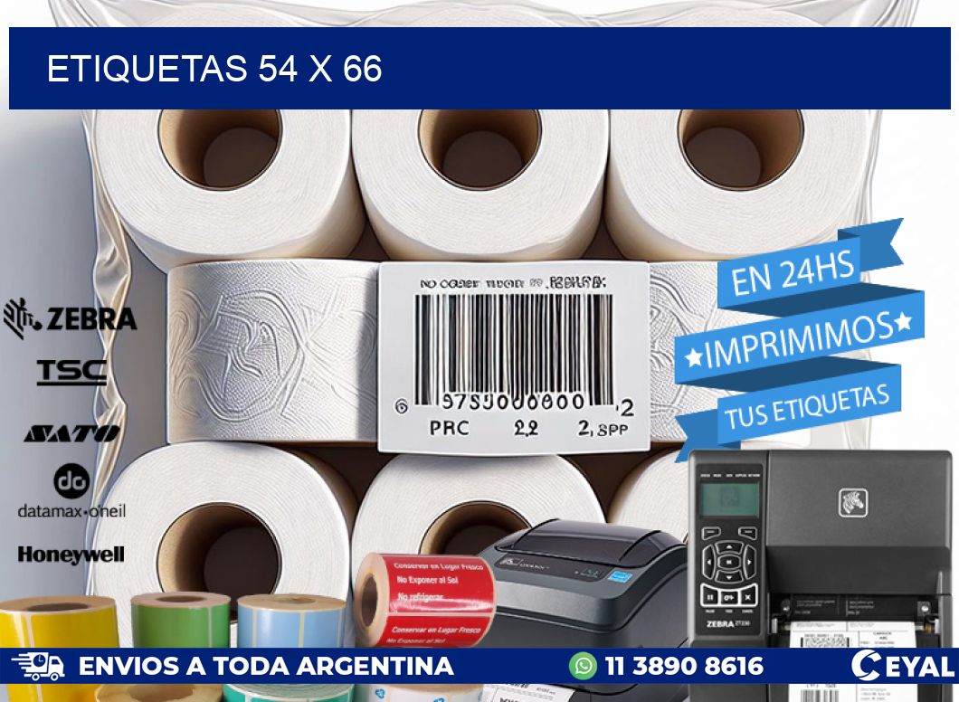 ETIQUETAS 54 x 66