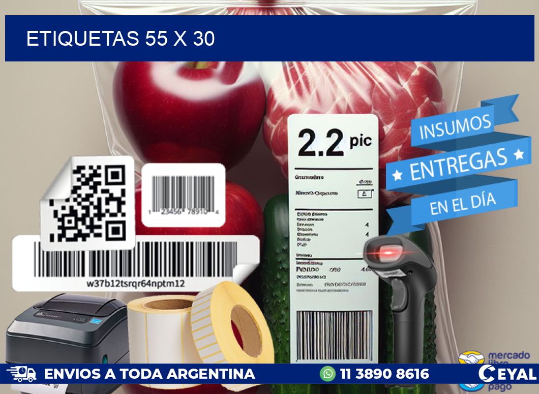 ETIQUETAS 55 x 30