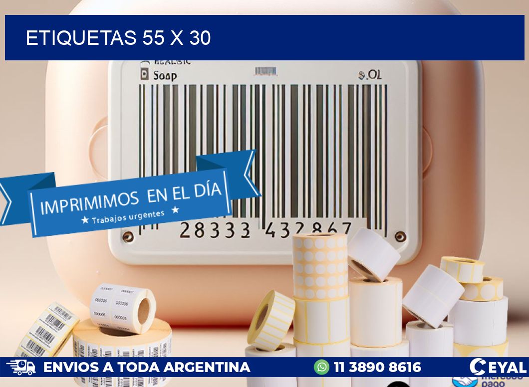 ETIQUETAS 55 x 30