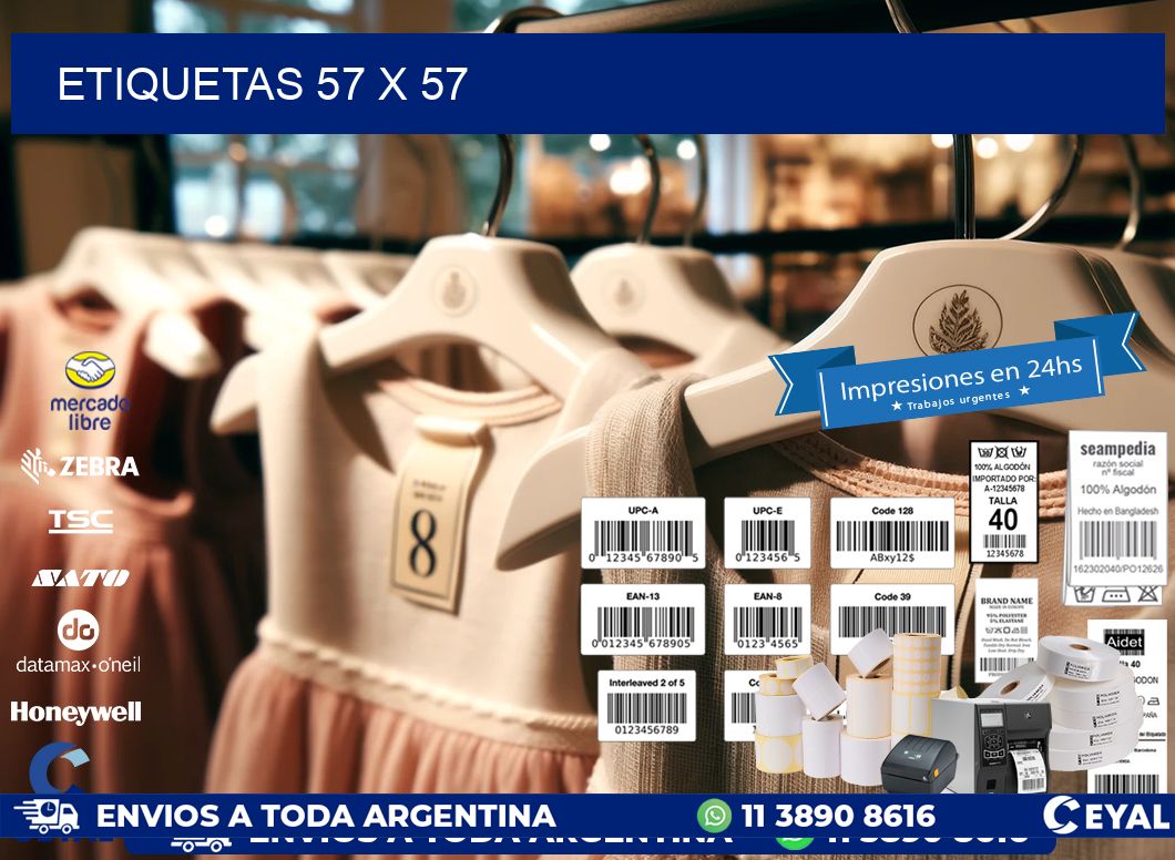 ETIQUETAS 57 x 57