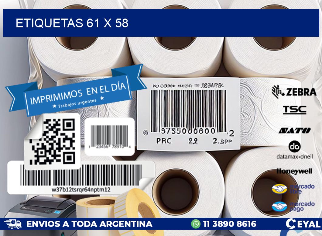ETIQUETAS 61 x 58