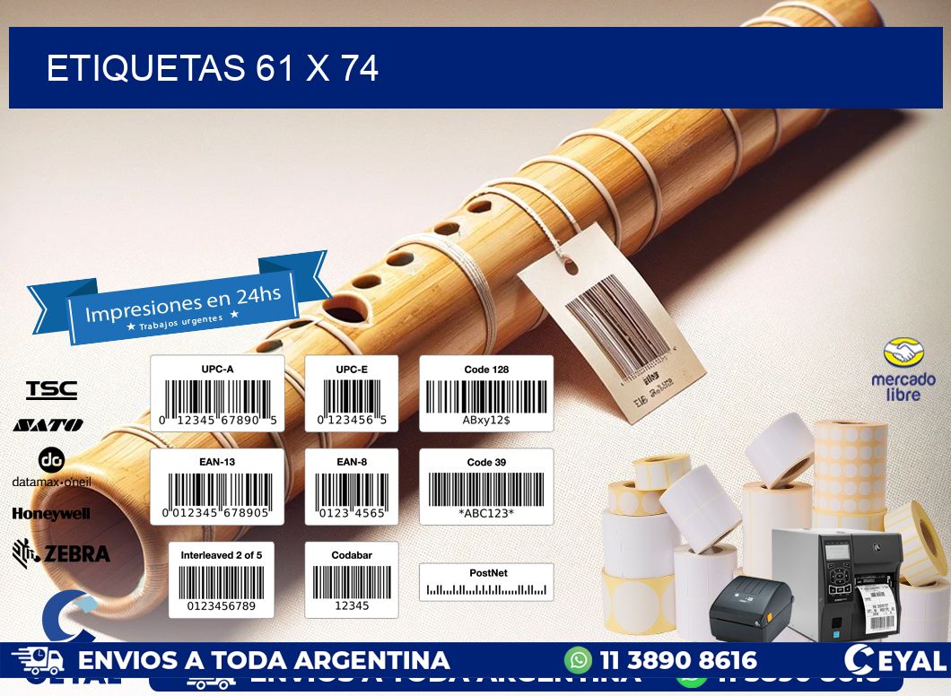 ETIQUETAS 61 x 74