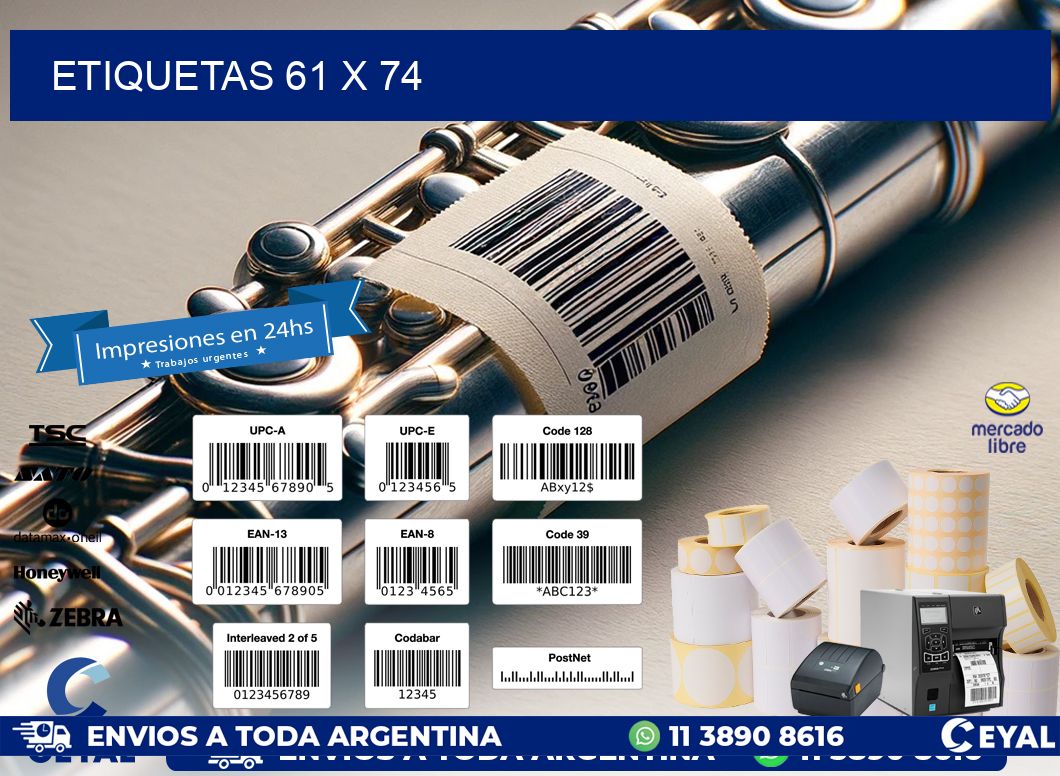ETIQUETAS 61 x 74