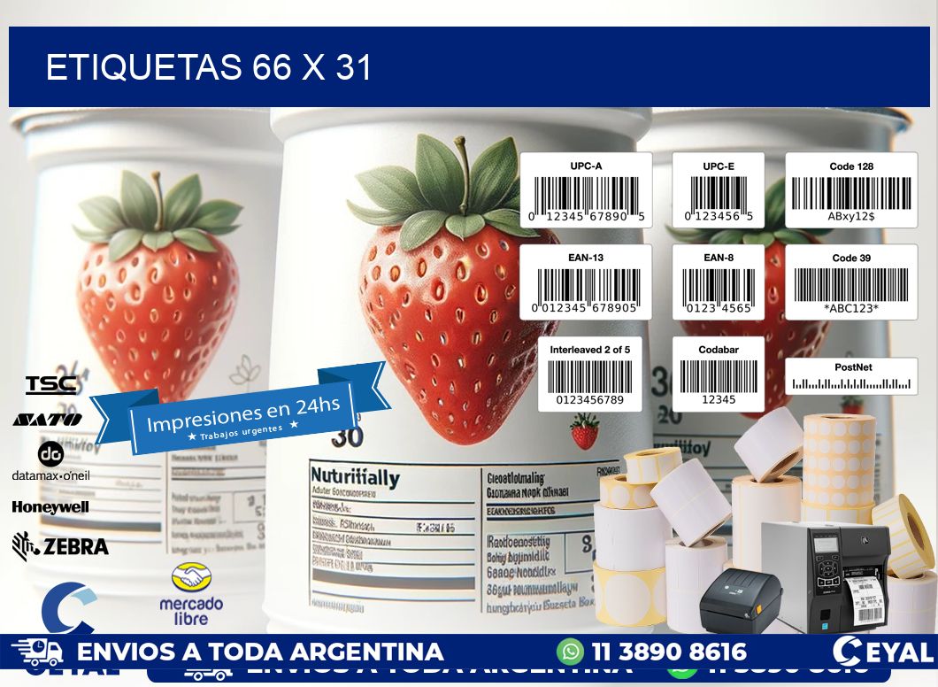 ETIQUETAS 66 x 31