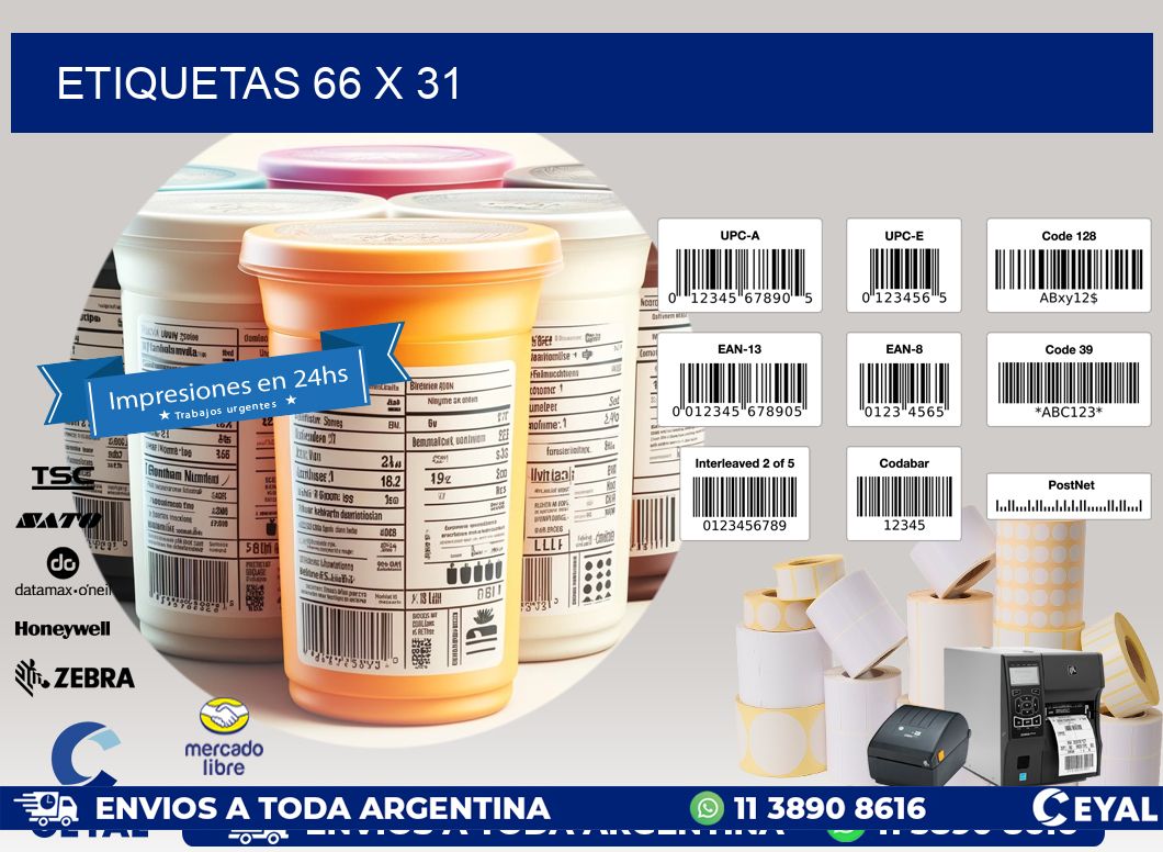 ETIQUETAS 66 x 31
