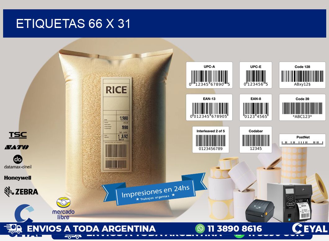 ETIQUETAS 66 x 31