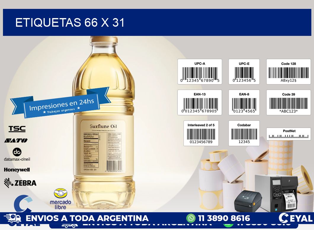 ETIQUETAS 66 x 31