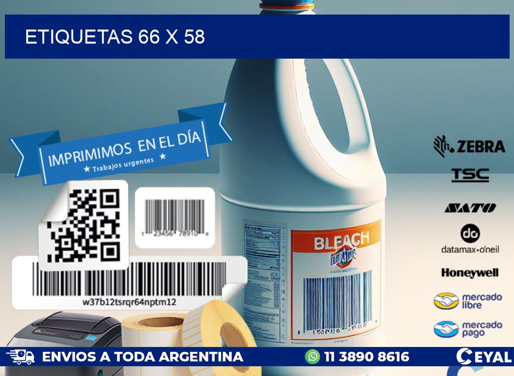 ETIQUETAS 66 x 58