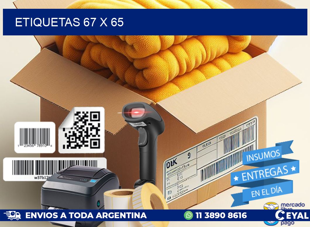 ETIQUETAS 67 x 65