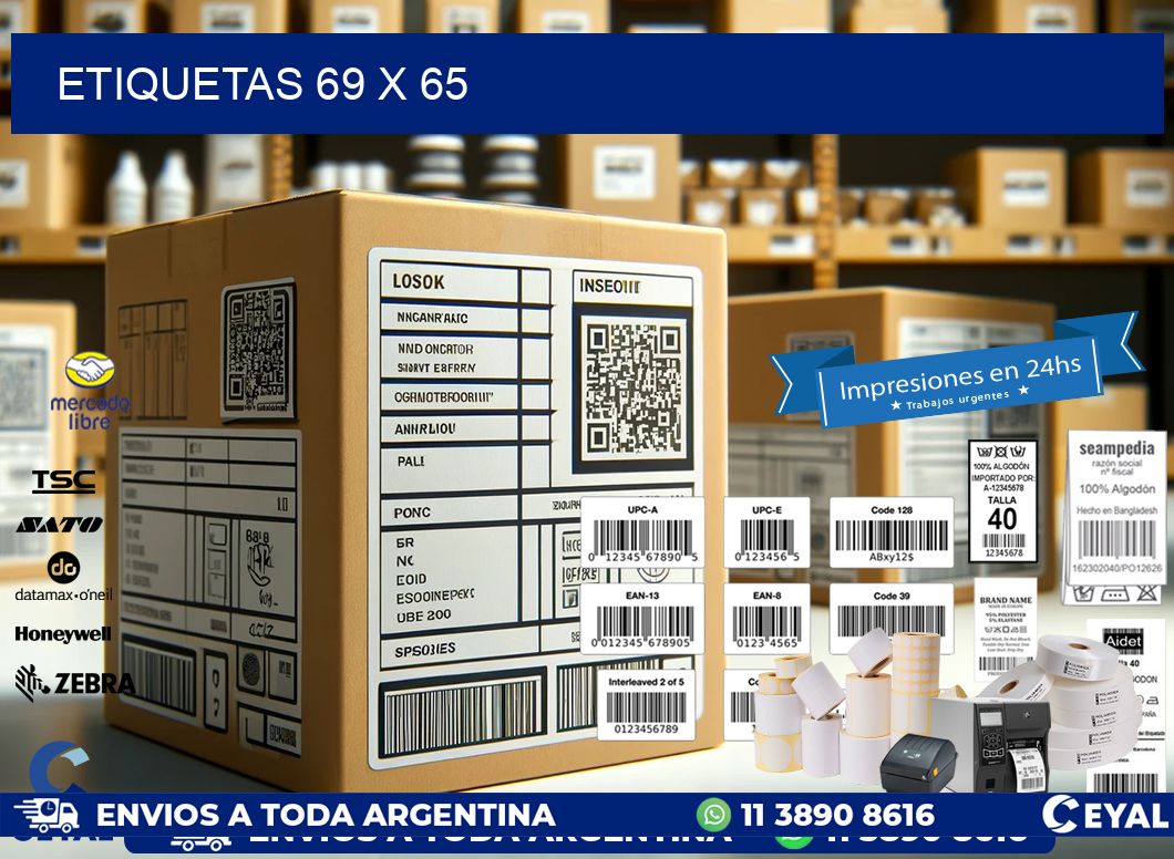 ETIQUETAS 69 x 65