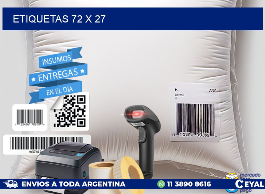 ETIQUETAS 72 x 27
