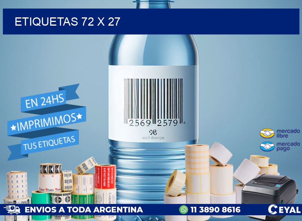 ETIQUETAS 72 x 27
