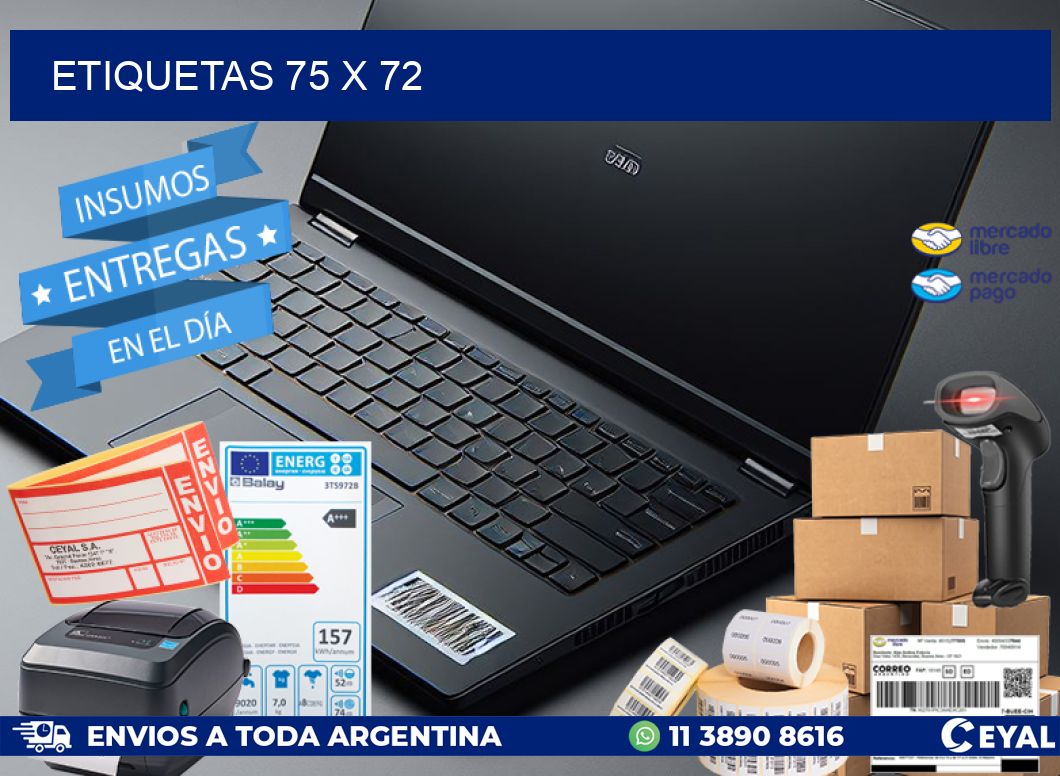 ETIQUETAS 75 x 72